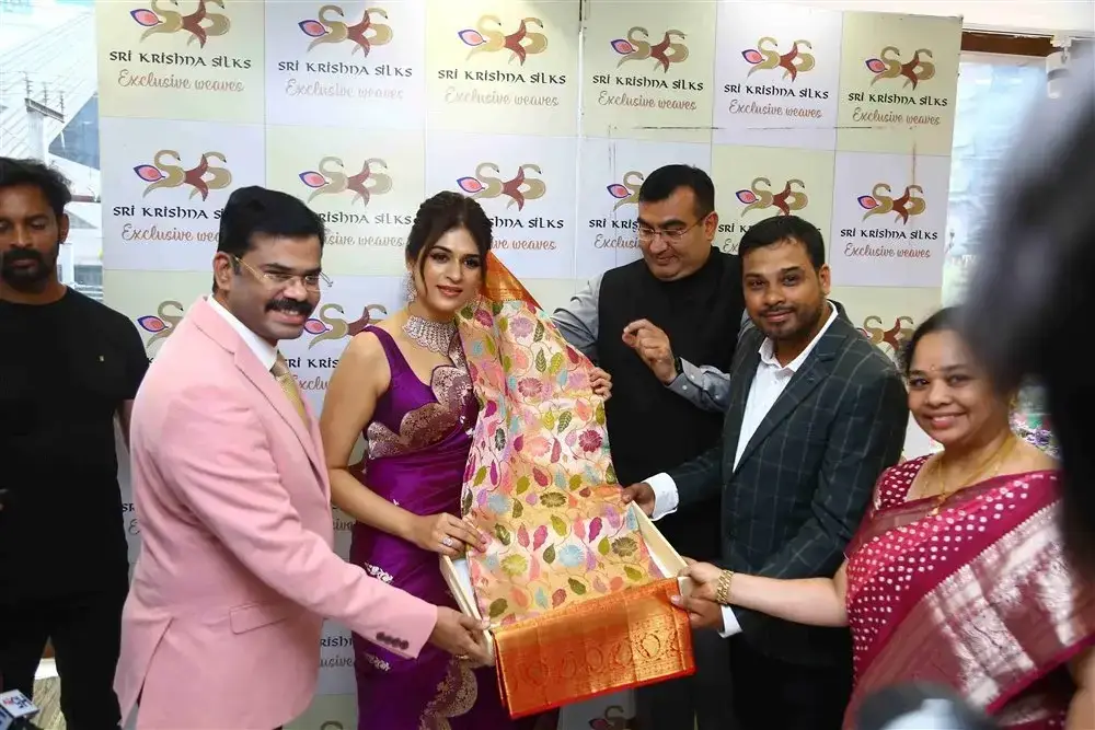 Actress Shraddha Das launches Sri Krishna Silks Showroom